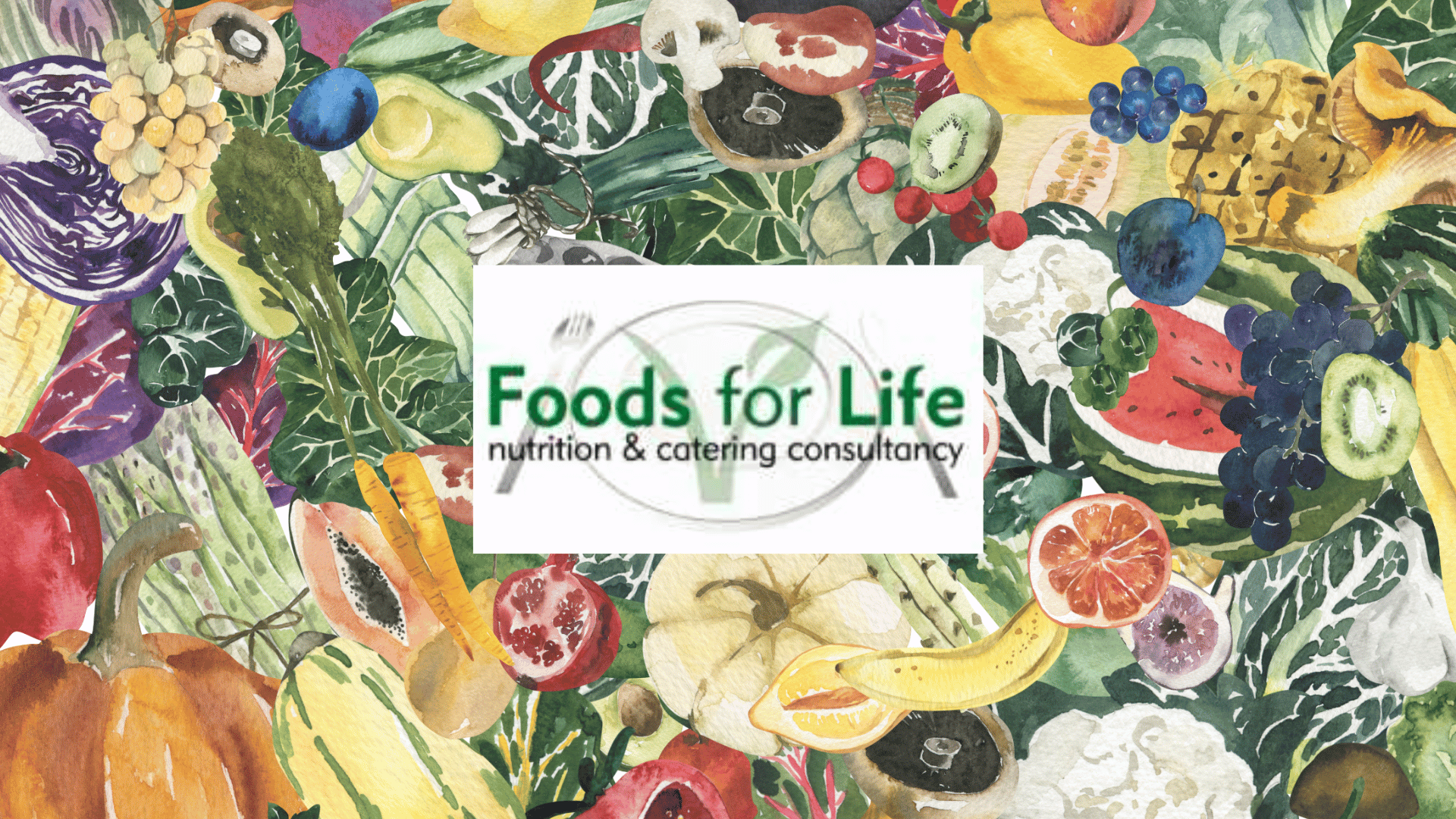 old Foods for life logo over the new yvonne bishop weston nutrition branded background